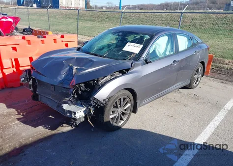 2020 Honda Civic Ex-L z USA, uszkodzony, nr VIN 19XFC1F72LE010116